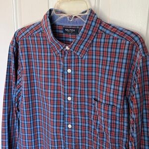 Nautica Plaid Button Down Shirt